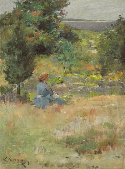Mädchen in Shinnecock Hills, ca. 1897 von William Merritt Chase