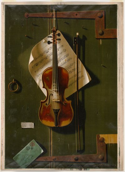 Die alte Geige von William Michael Harnett