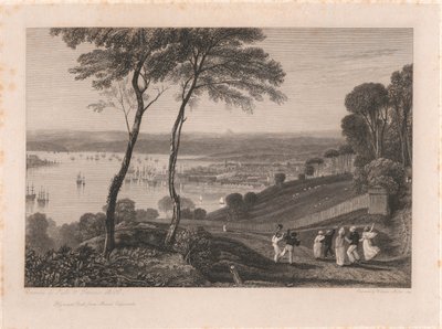 Plymouth Dock, von Mount Edgecumbe von William Miller