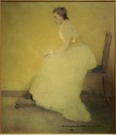 Frau in Gelb von William Nicholson
