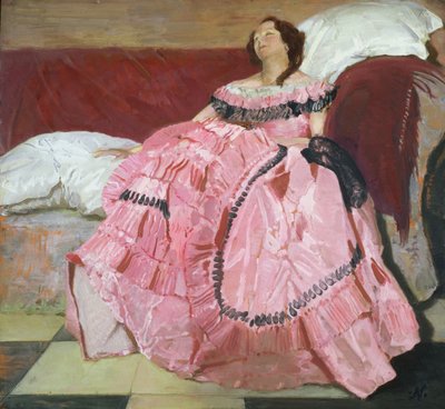 Das rosa Kleid von William Nicholson