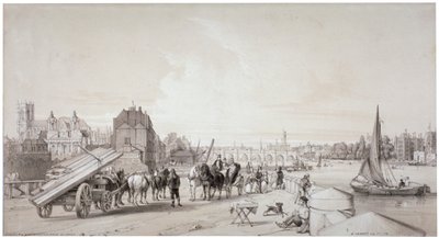 Millbank, Westminster, London, 1841 von William Parrott