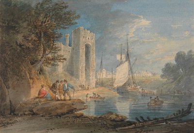 Ansicht von Caernarvon, Wales von William Payne