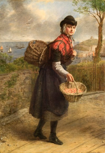 Tenby Garnelenverkäufer von William Powell Frith