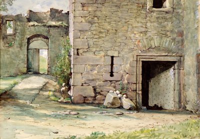 Das Westtor, Mains Castle von William Proudfoot