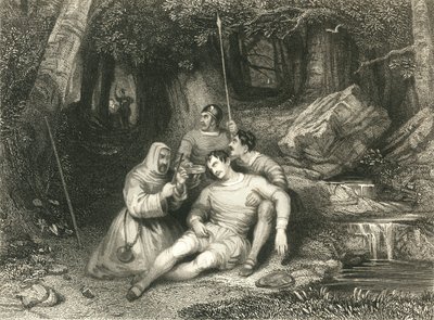 Tod von Llewellyn, ca. 1836 von William Radclyffe