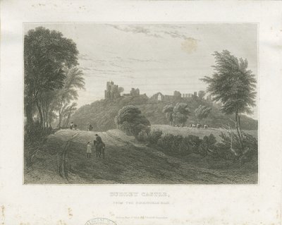 Dudley Castle: Stahlstich, undatiert [ca. 1831] von William Radclyffe