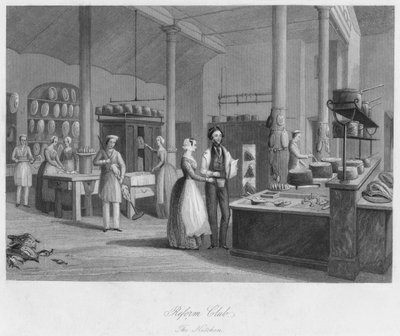 Reform Club. Die Küche, ca. 1841 von William Radclyffe