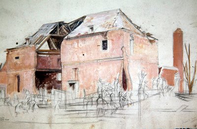 Eine Scheune von William Rothenstein