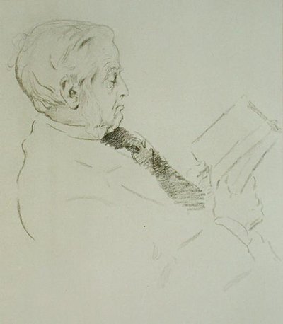 Porträt von Max Müller (1823-1900) von William Rothenstein