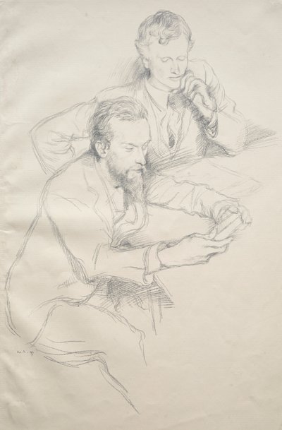 Ricketts und Shannon, 1897 von William Rothenstein