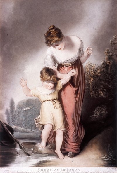 Überquerung des Baches, ca. 1803 von William Say