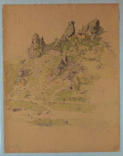 Calenfells Schloss, in der Nähe von Kirn, Deutschland von William Stanley Haseltine