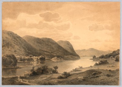 Studie einer Landschaft, Hudson River, NY von William Stanley Haseltine
