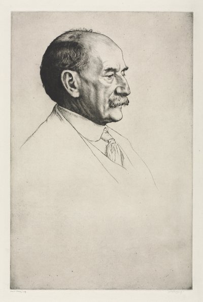 Thomas Hardy, nach rechts blickend von William Strang