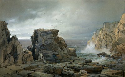 Eine felsige Küste, 1877 von William Trost Richards