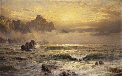 Morgennebel, Guernsey, 1898 von William Trost Richards
