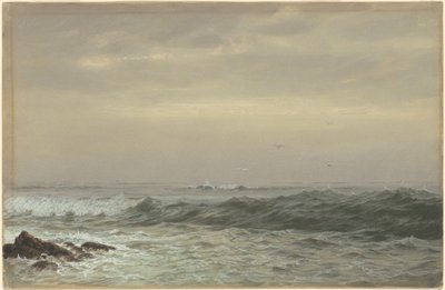 Felsen und brechende Wellen von William Trost Richards