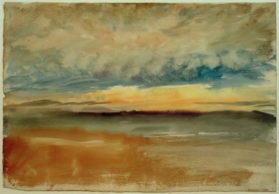 Ein stürmischer Sonnenuntergang von Joseph Mallord William Turner