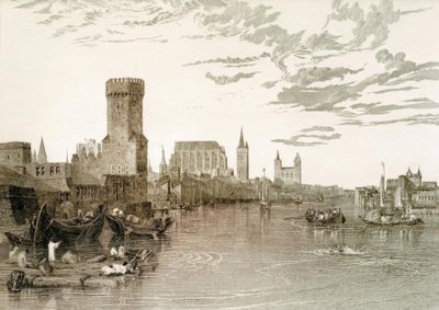 Köln vom Fluss aus gesehen von Joseph Mallord William Turner
