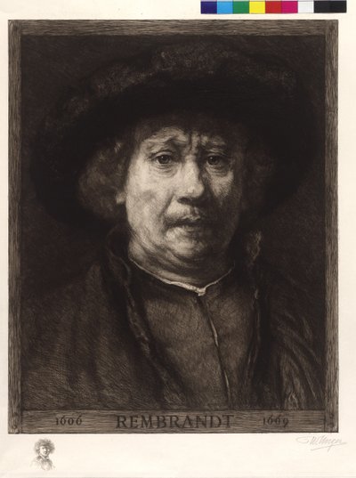 Selbstporträt von Rembrandt von William Unger