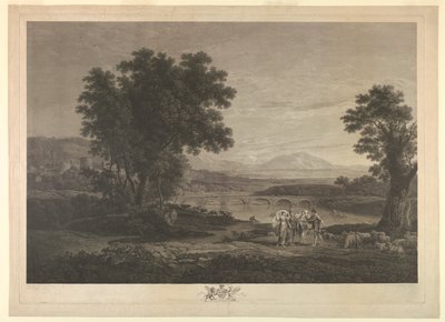 Jakob und Laban (Il Ponti) von William Woollett