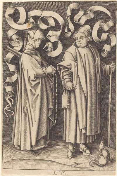 Die Kirchgänger von William Young Ottley after Israhel van Meckenem