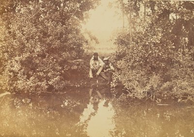 [Zwei Männer beim Angeln] von Willoughby Wallace Hooper