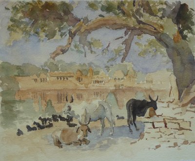 435A Jaisalmer - Gadi Sagar (Skizze) von Wilson Clive