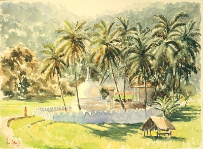 Tempel in den Reisfeldern von Wilson Clive