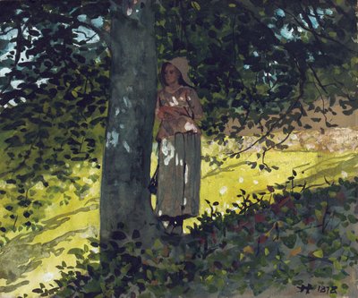 Ein schattiger Platz, Houghton Farm von Winslow Homer