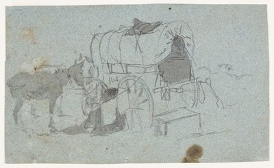 Armee Wagen und Maultier von Winslow Homer