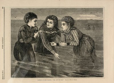 Baden in Long Branch—"Oh, ist es nicht kalt" von Winslow Homer
