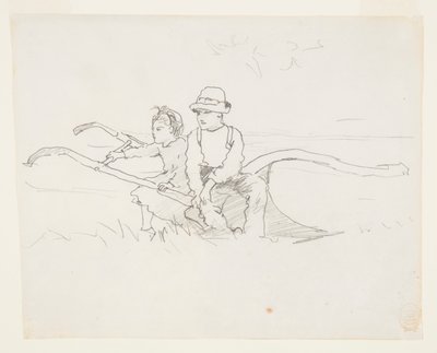 Junge und Mädchen auf einem Pflug von Winslow Homer