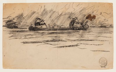 Kanu mit zwei Männern von Winslow Homer