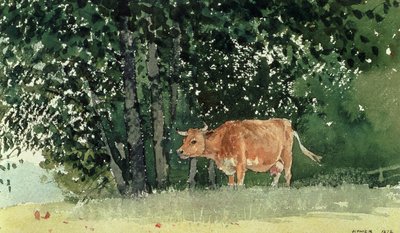 Kuh auf der Weide von Winslow Homer