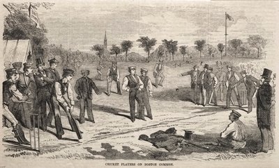 Cricketspieler auf dem Boston Common von Winslow Homer