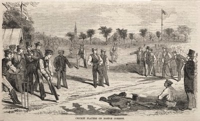 Cricketspieler auf dem Boston Common, 1859 von Winslow Homer