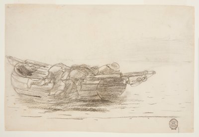Fischer klettern über die Bordwand, Cullercoats, England von Winslow Homer