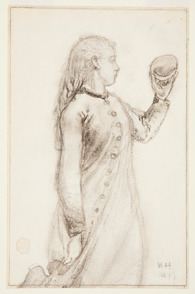 Mädchen mit einer Muschel von Winslow Homer