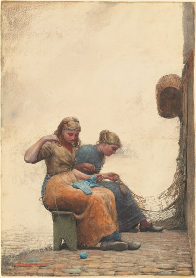 Netze flicken von Winslow Homer