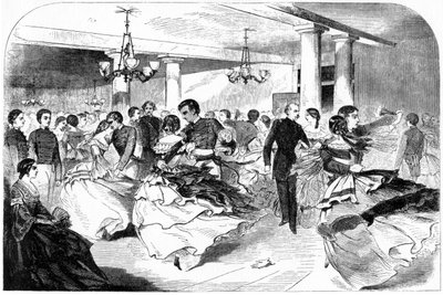 Militärakademie, The Hop, Cozzens Hotel, 1859 von Winslow Homer