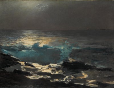 Mondlicht, Wood Island Light, 1894 von Winslow Homer