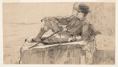 Bergsteiger beim Ausruhen von Winslow Homer