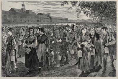 Leben in einer Fabrik in Neuengland - "Glockenzeit" von Winslow Homer