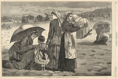 Am Strand von Long Branch von Winslow Homer