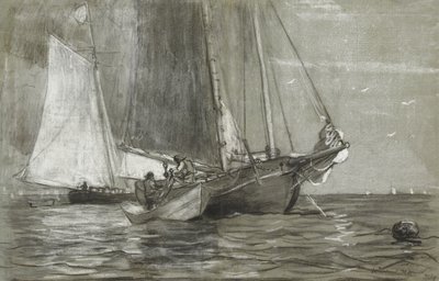 Schoner vor Anker, 1884 von Winslow Homer