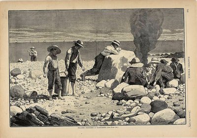 Skizzen am Meer—Ein Muschelbacken von Winslow Homer