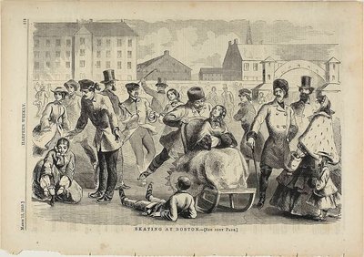 Schlittschuhlaufen in Boston von Winslow Homer