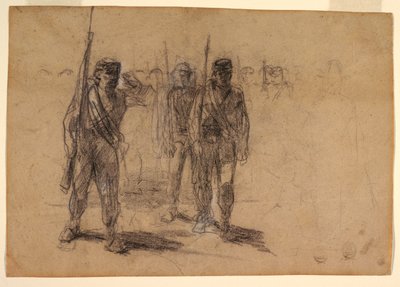 Soldaten beim Üben von Winslow Homer